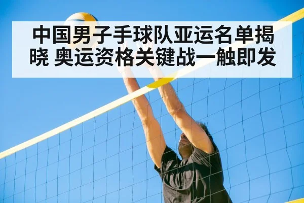 中国男子手球队亚运名单揭晓 奥运资格关键战一触即发